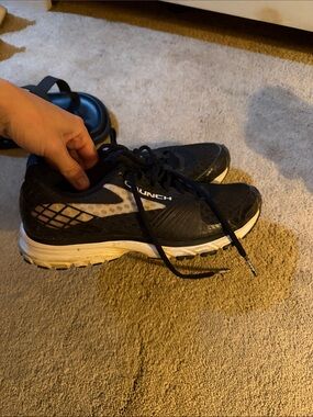 BROOKS Black Running Shoes with White Accent